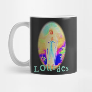 Our Lady of Lourdes Virgin Mary St Bernadette France Catholic Mug